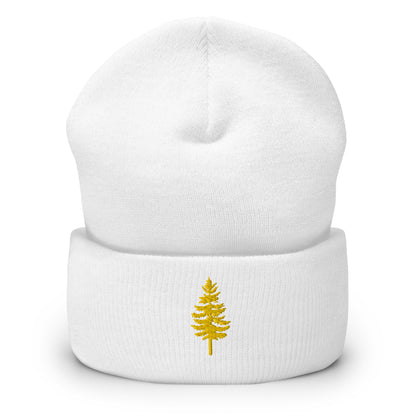 Golden Larch Tree Embroidered Toque