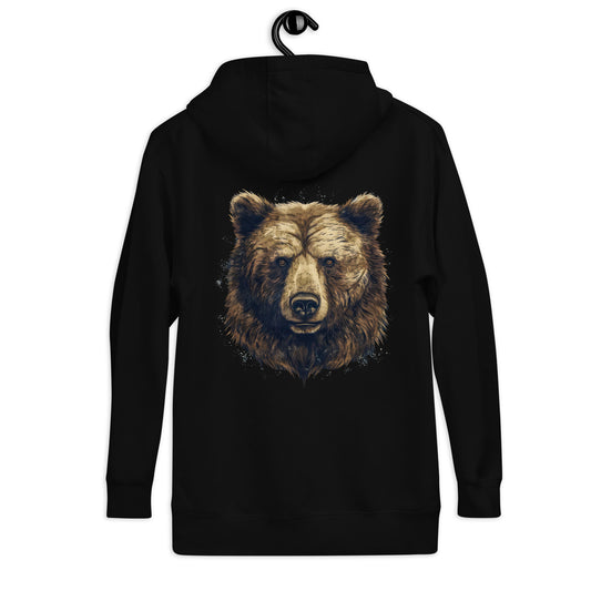 Animal Soul Stare: The Mighty Grizzly Bear Unisex Hoodie