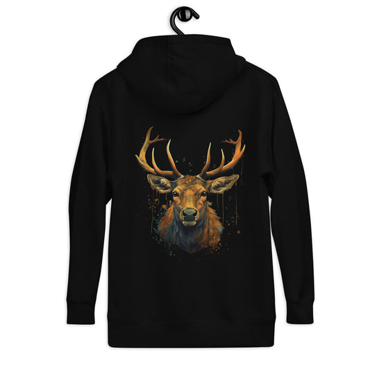 Animal Soul Stare: The Resilient Elk Unisex Hoodie