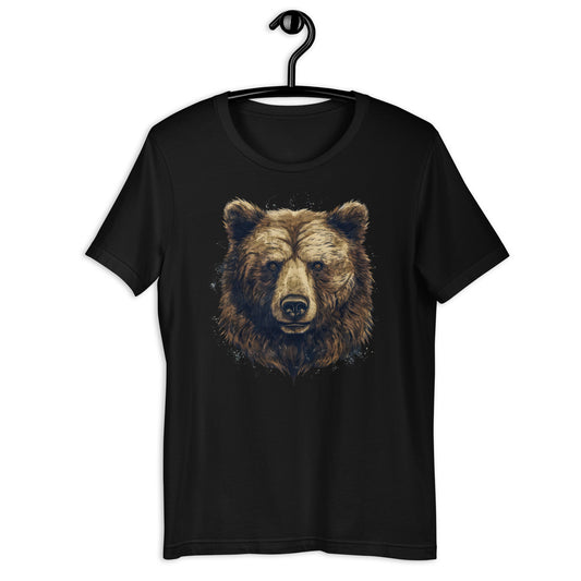 Animal Soul Stare: The Mighty Grizzly Bear Unisex T-Shirt