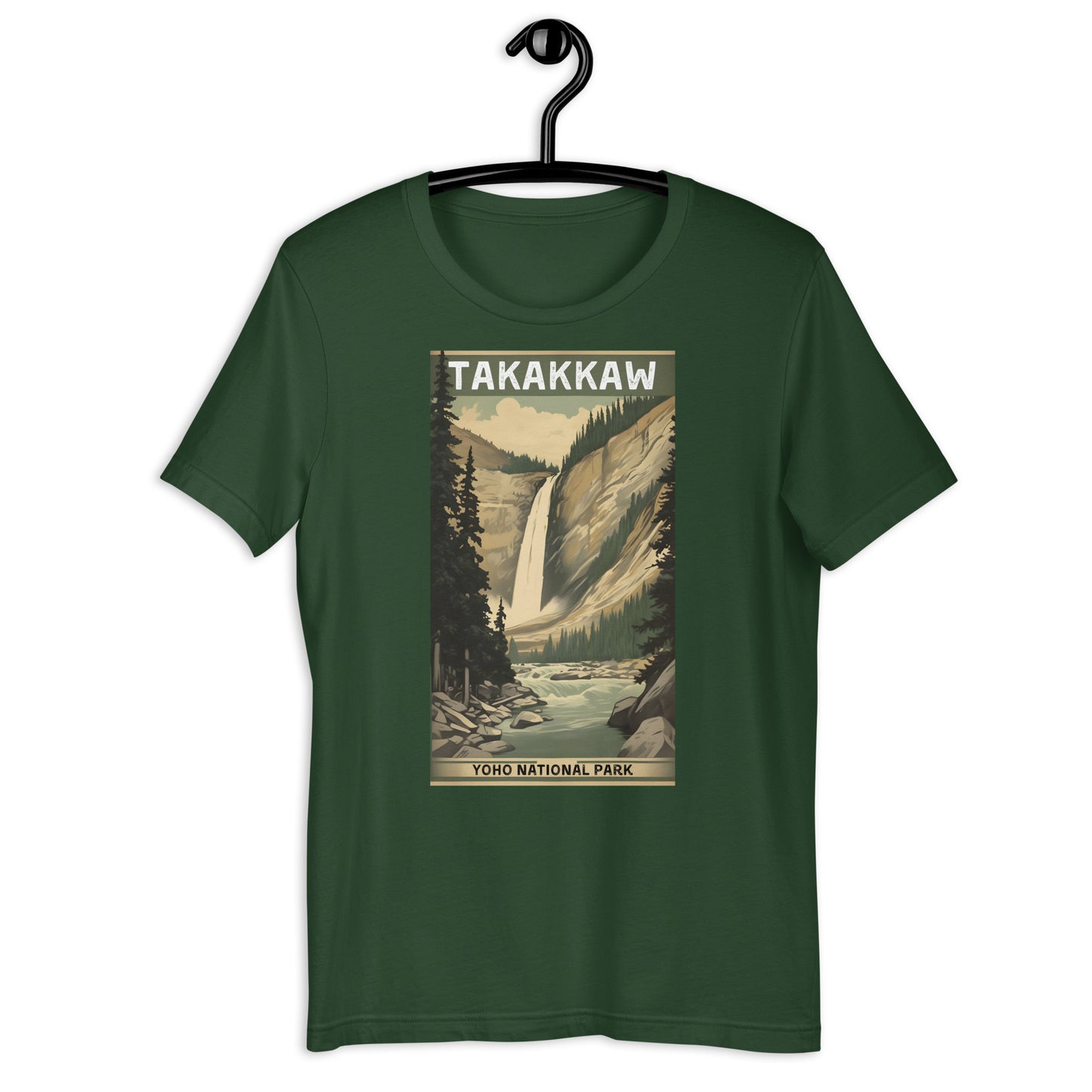 Vintage Style Takakkaw Falls Unisex T-Shirt