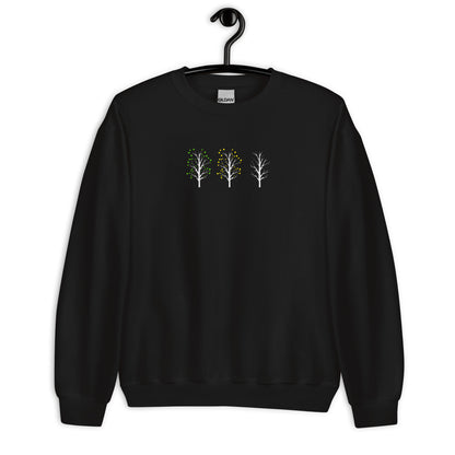 Minimalist Birch Tree Stages Unisex Sweatshirt