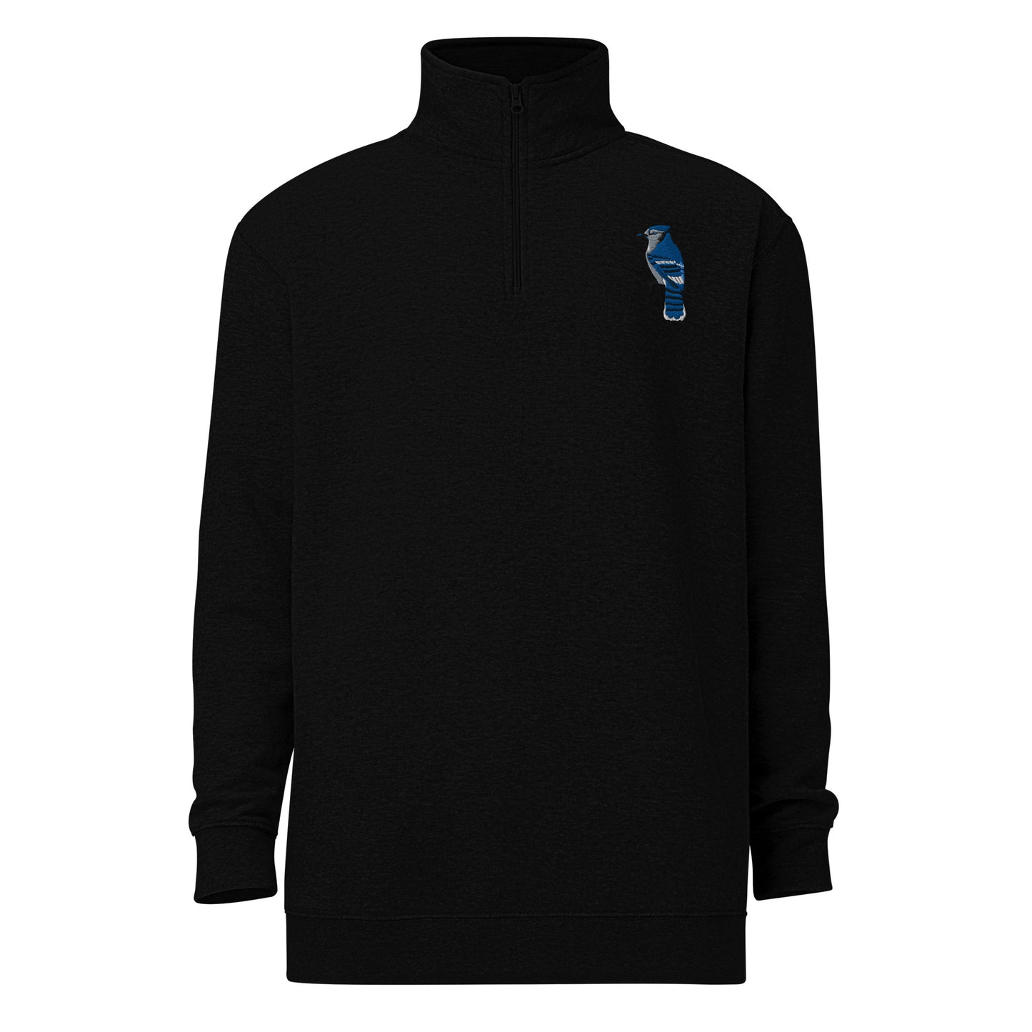 Embroidered Blue Jay Unisex Fleece Pullover