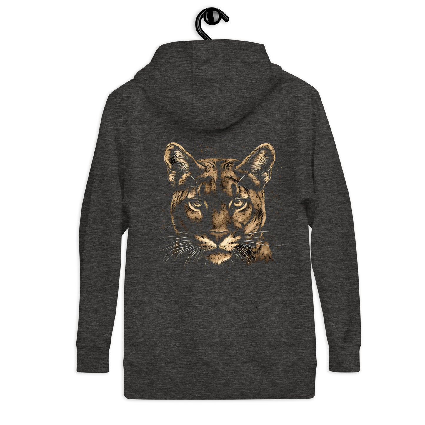 Animal Soul Stare: The Mesmerizing Mountain Lion Unisex Hoodie