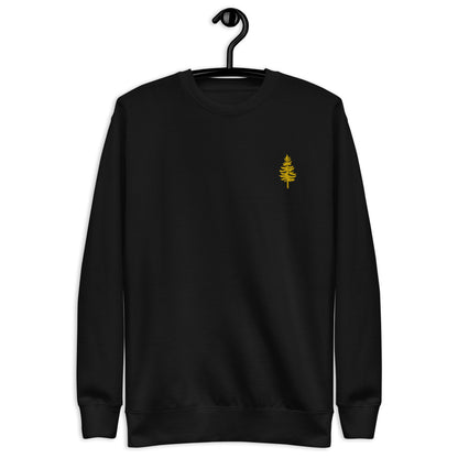 Embroidered Yellow Larch Tree Unisex Sweatshirt