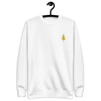 Embroidered Yellow Larch Tree Unisex Sweatshirt