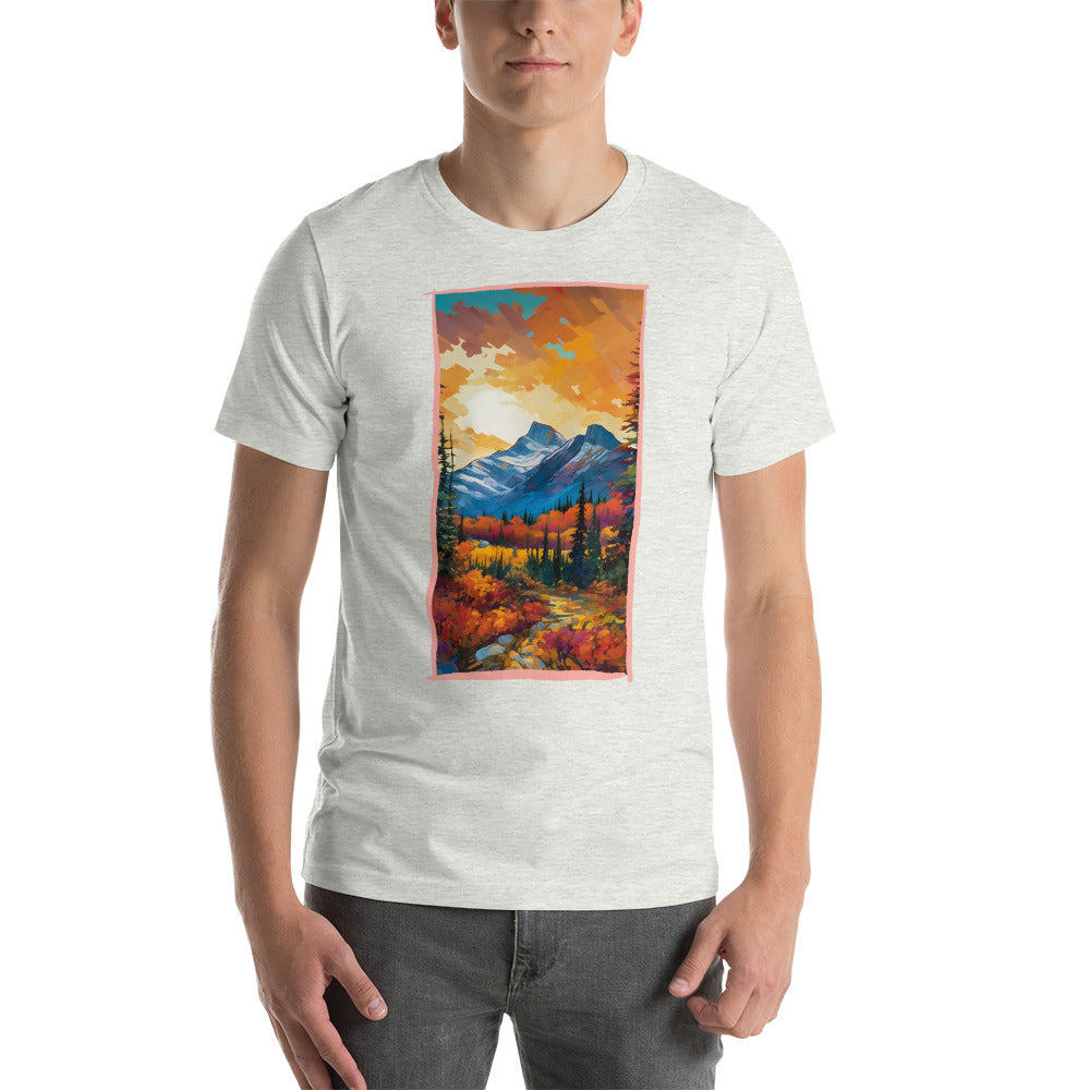 Autumn Sunset In The Rocky Mountains Unisex T-Shirt