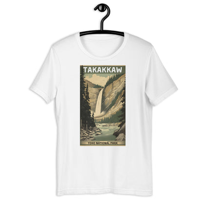 Vintage Style Takakkaw Falls Unisex T-Shirt